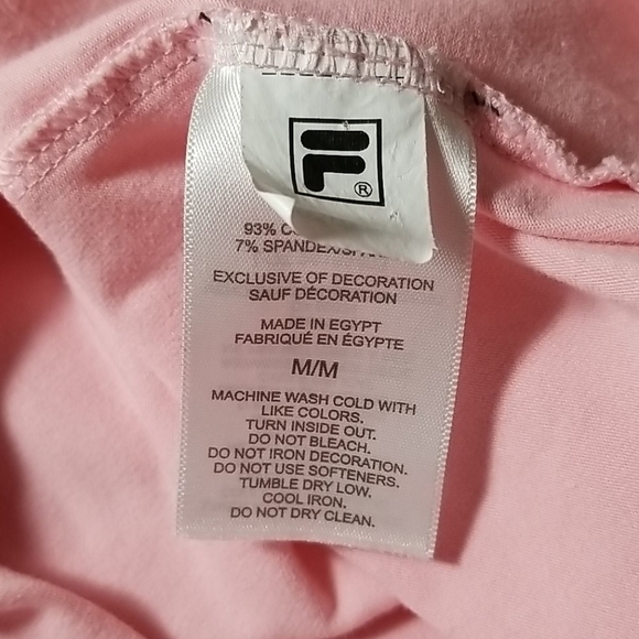 Fila Ladies Pink Three Colour Top - Picture 5 of 7